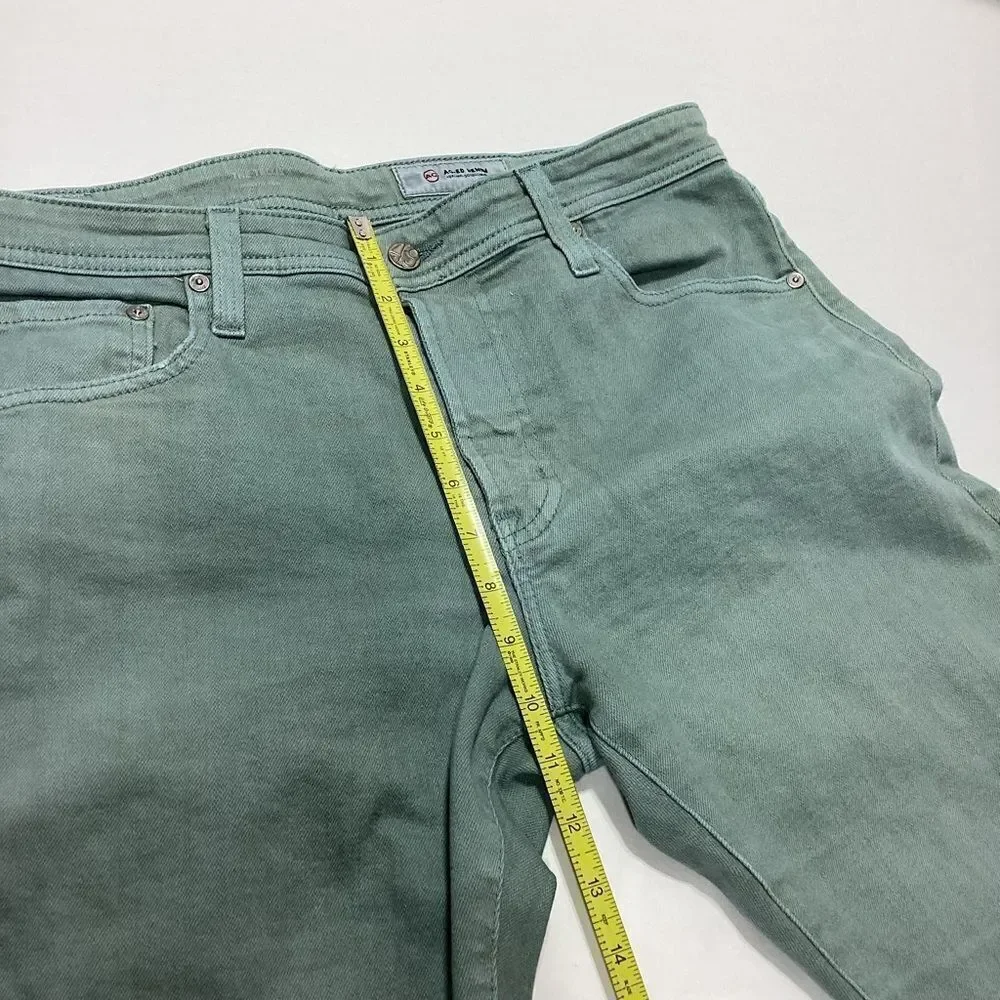 Adriano Goldschmied AG Jeans Ag-ed Denim Gray Green Mid Rise Straight 34R Men's